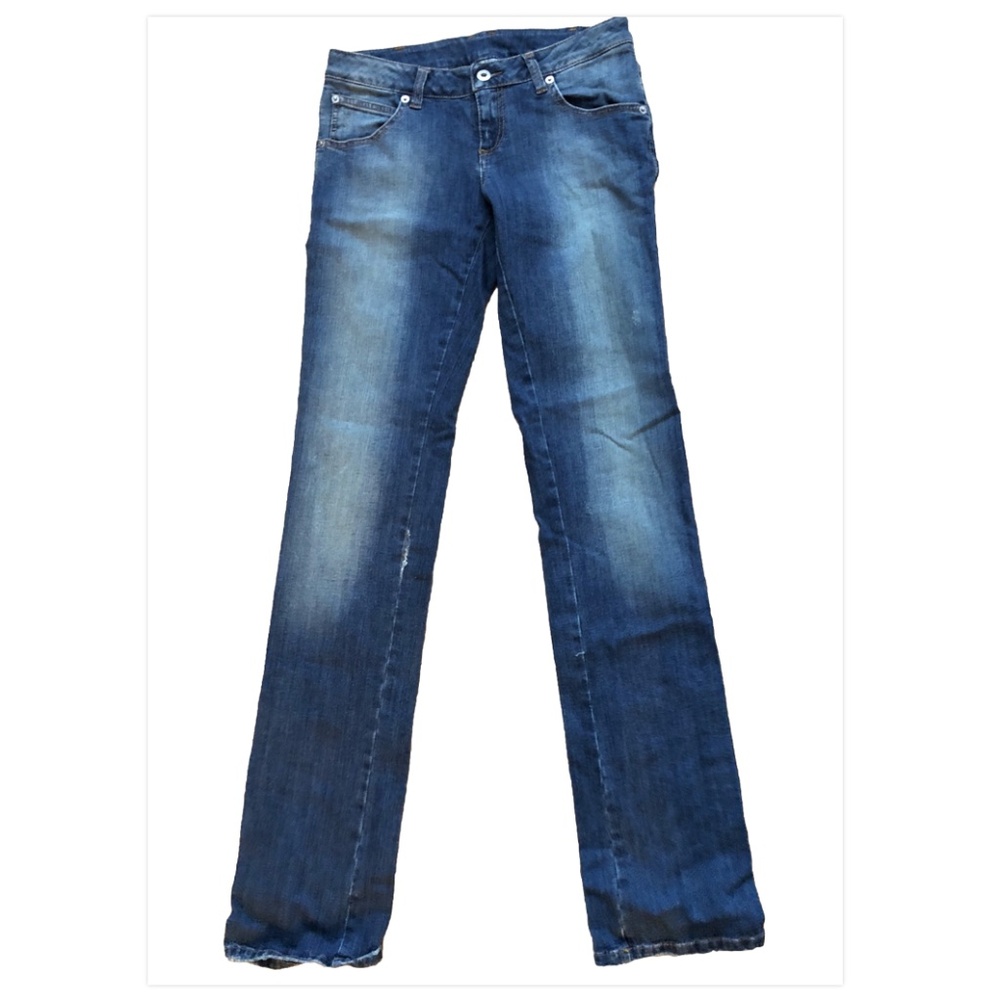 Paola Frani Women’s Jeans Size 28 Bootcut Blue Denim Designer Made in Italy